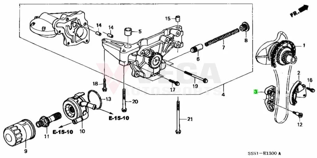 Oil Pump Chain Guide To Suit Honda K20A Engine 13460-Pnc-004