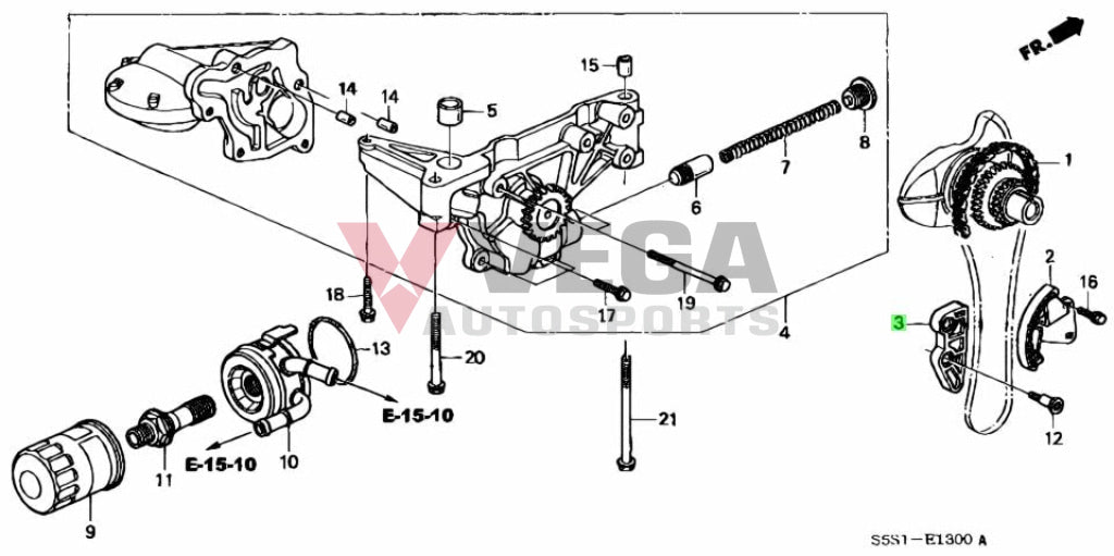 Oil Pump Chain Guide To Suit Honda K20A Engine 13460-Pnc-004