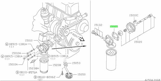 Oil Pump Inner Gasket To Suit Datsun 1200 B10 B110 B210 B310 A12 A14 A15 15025-18003 Engine