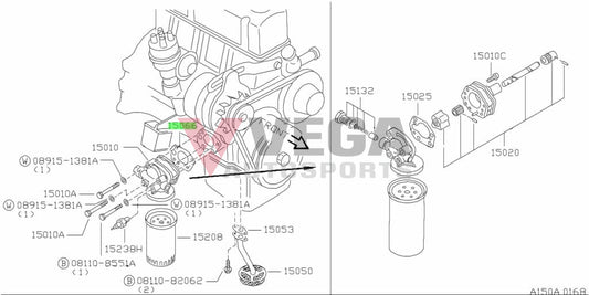 Oil Pump To Block Gasket Suit Datsun A Series Engine 15066-H1001