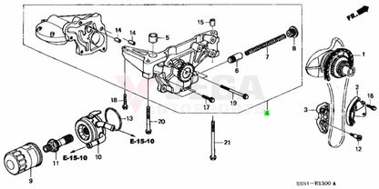 Oil Pump To Suit Honda K20A 15100-Prb-A01 Engine