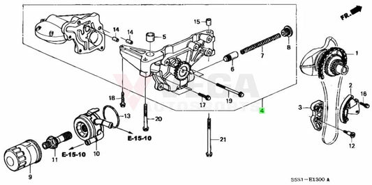 Oil Pump To Suit Honda K20A 15100-Prb-A01 Engine