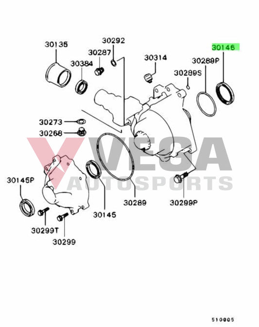 Oil Seal Transfer Case To Gearbox Suit Mitsubishi Lancer Evolution 4 - 9 Md745423 Differential