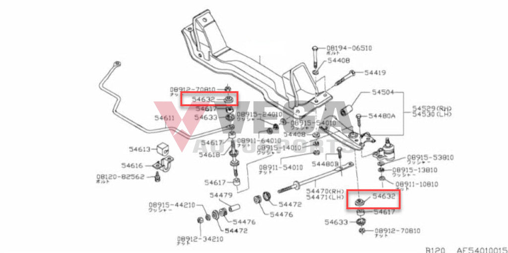 Outer Stabiliser Rod Washer (2-Piece) to suit Datsun Sunny Truck B120 E6113-33P00 Steering and Suspension