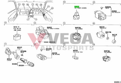 Passenger Power Window Switch Assembly To Suit Toyota Supra Jza80 84810-14110 Electrical