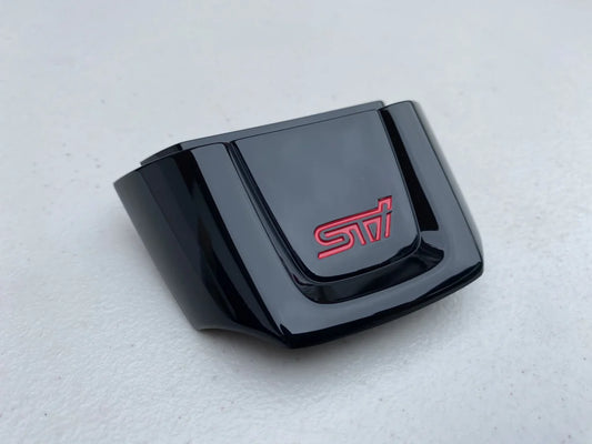 Piano Black Lower Steering Wheel Trim w/ STI Logo to suit Subaru WRX STI VAF - Vega Autosports