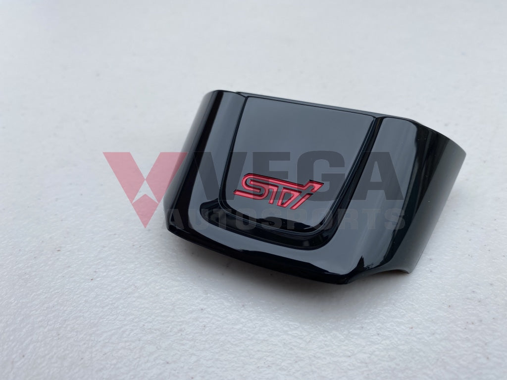 Piano Black Lower Steering Wheel Trim w/ STI Logo to suit Subaru WRX STI VAF - Vega Autosports