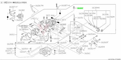 Plunger Boot to suit Datsun Sunny Truck B110 / B120 16307-77A00 Fuel
