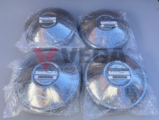 Polished Road Wheel Center Cap Set (4 piece) to suit DATSUN 1200  B110 B120 Ute - Vega Autosports