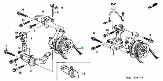 Power Steering Belt To Suit Honda Civic Type R Ek9 / Integra Dc2 B18 56992-P72-506 And Suspension