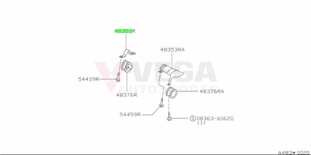 Power Steering Rack Bracket RHS to suit Nissan Silvia S13 / 180SX 54449-35F01 Steering and Suspension
