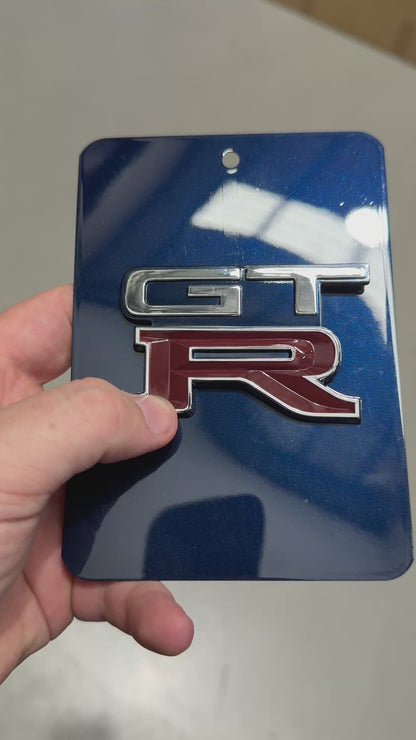 GTR Boot Lid Badge (Replica) to suit Nissan Skyline R32 GTR (Dark Blue Pearl TH1)