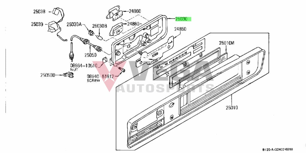 Printed Circuit Plate Assembly To Suit Datsun 1200 Sunny Truck - 04.1978 Onwards ~ Interior