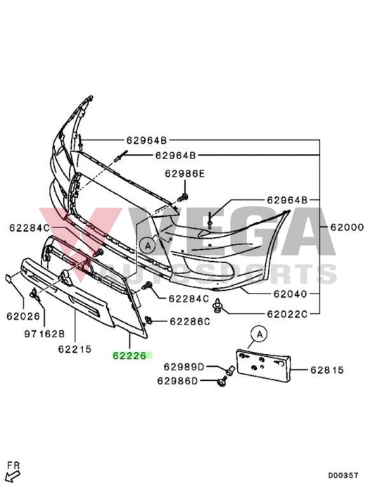 Radiator Grille Garnish to suit Mitsubishi Lancer Evolution 10 2015.08 / 2016.01 Exterior