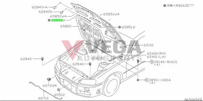 Radiator Support To Bonnet Seal Suit Nissan Skyline R34 Gtr Exterior