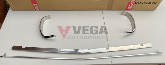 Radiator Surround Grille Moulding Set (4-piece) to suit Datsun 1200 B110 B120 - Vega Autosports