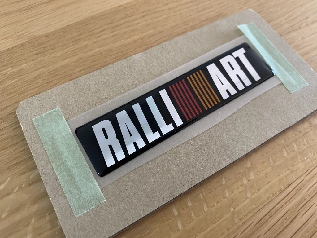 "Ralliart" Trunk / Boot Emblem to suit Mitsubishi Lancer Evolution 10 CZ4A CY4A, Colt - Vega Autosports