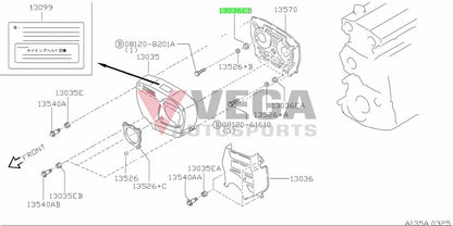 Rb20/25/26 Timing Cover Grommet To Suit Nissan Skyline R32 / R33 R34 Models 13525-D2800 Engine