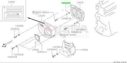 Rb20/25/26 Timing Cover Grommet To Suit Nissan Skyline R32 / R33 R34 Models 13525-D2800 Engine