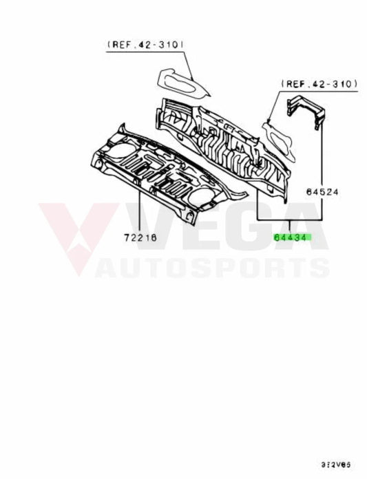 Rear Beaver Panel to suit Mitsubishi Lancer Evolution 1 / 2 / 3 MB835992 Body Panels