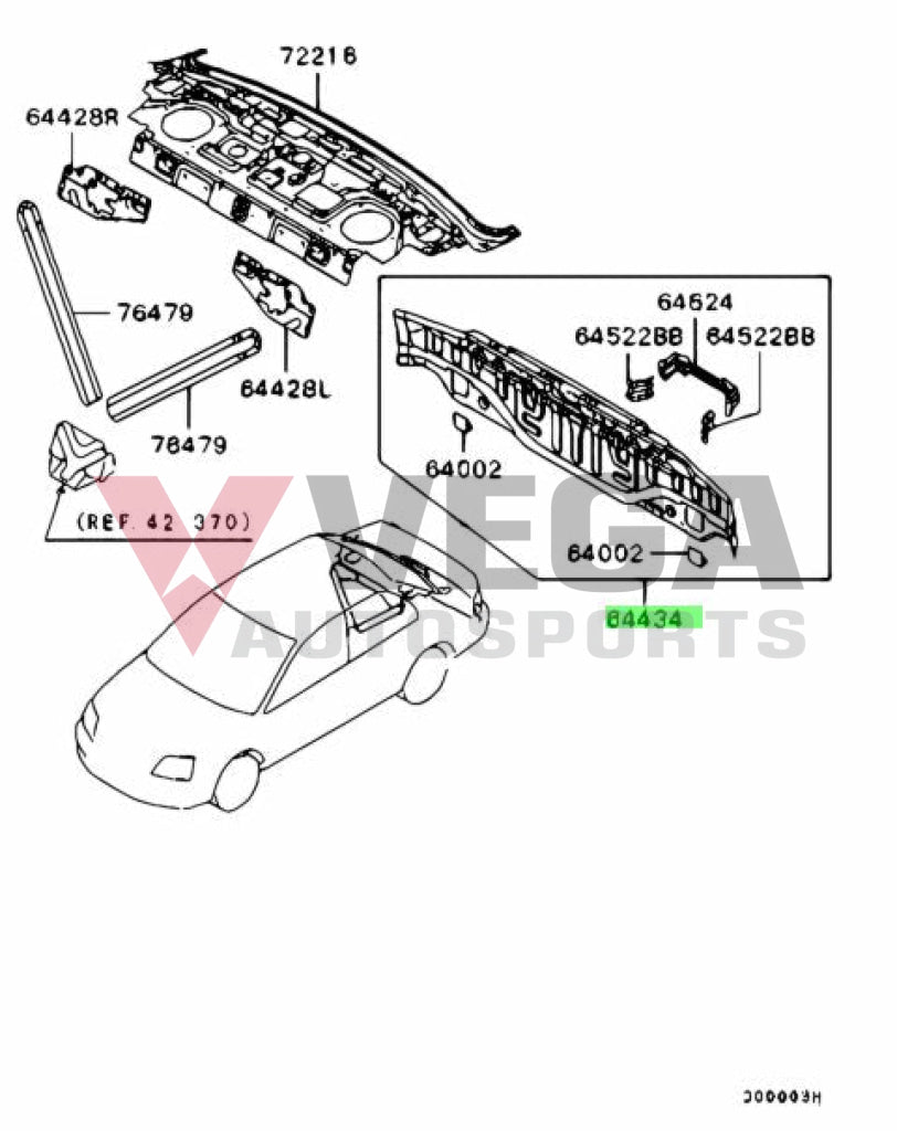 Rear Beaver Panel to suit Mitsubishi Lancer Evolution 7 / 8 / 9 5281A138 Body Panels