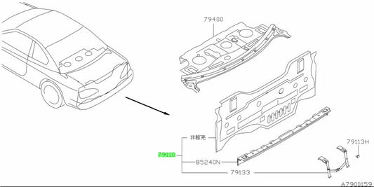 Rear Beaver Panel To Suit Nissan Silvia S15 79110-85F00 Body Panels