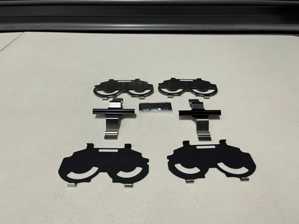 Rear Brake Pad Retainer Clip And Shim Set To Suit Nissan Z Rz34 Nismo 2023 + Brakes