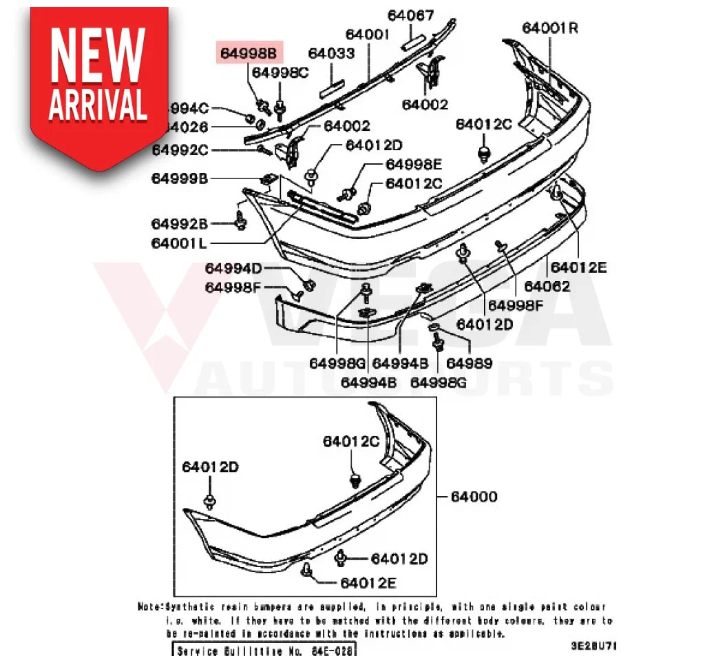 Rear Bumper Bolt M6x16 to suit Mitsubishi Lancer Evolution 5 - 9 MS240141 - Nuts / Bolts / Screws