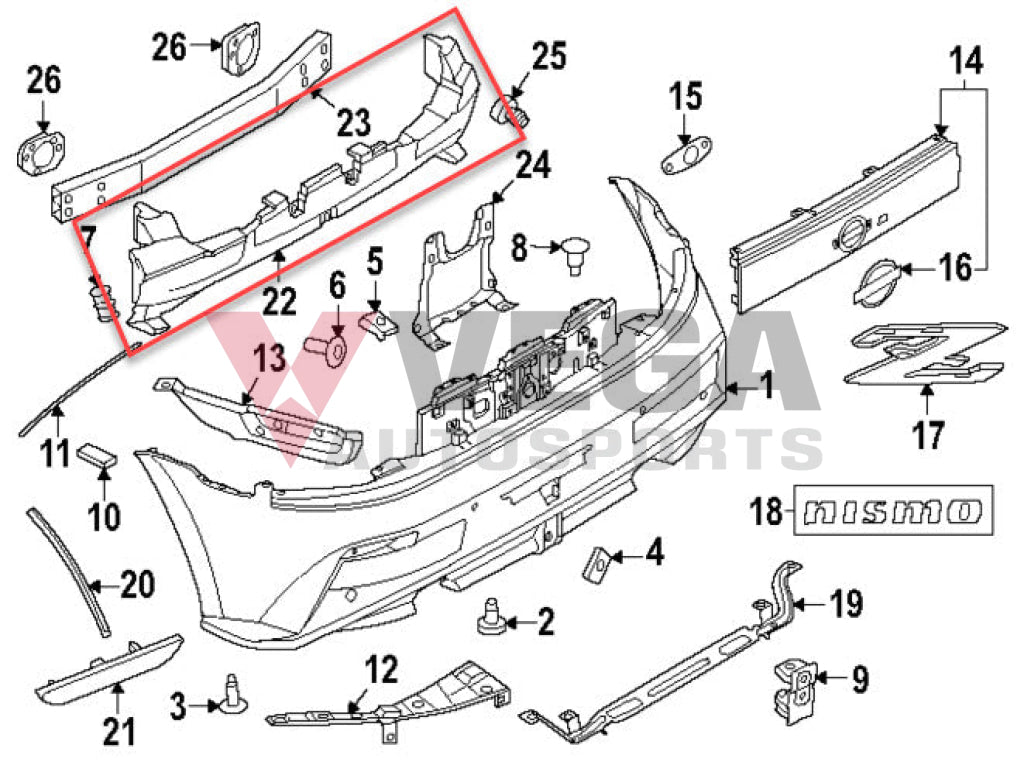 Rear Bumper Energy Absorber To Suit Nissan Z Nismo 2023 + Rz34 Body Panels