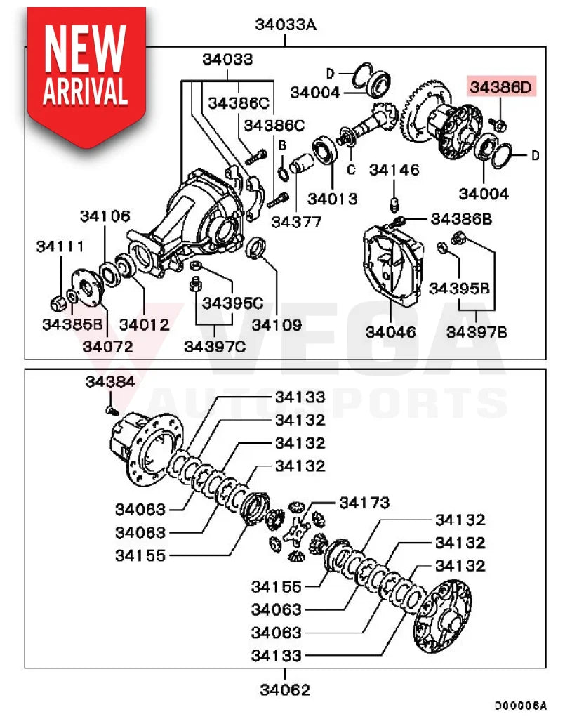Rear Crown Wheel Bolt to suit Mitsubishi Lancer Evolution 4 - 10 RS MB092220 - Nuts / Bolts / Screws