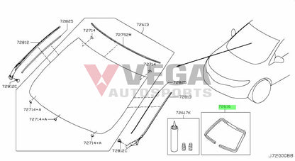 Rear Dam Seal To Suit Nissan R34 Models G2G16-89901 Body Mouldings / Seals