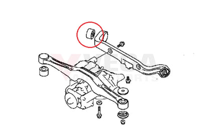 Rear Diff Bush (Ralliart) To Suit Mitsubishi Lancer Evolution 1 - 9 Mn580134 Differential