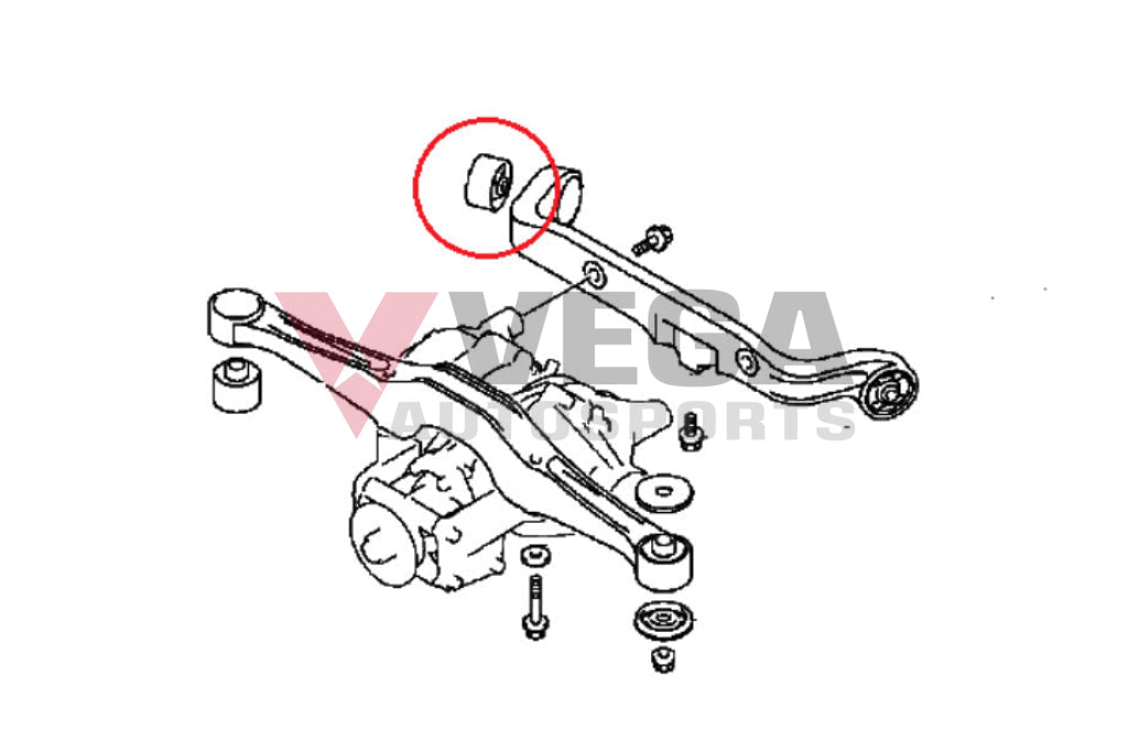 Rear Diff Bush (Ralliart) To Suit Mitsubishi Lancer Evolution 1 - 9 Mn580134 Differential