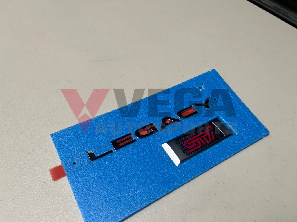 Rear Emblem "Legacy STI" to suit Subaru Legacy STI BP5 93073AG390 - Vega Autosports