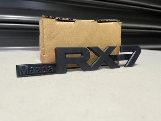 Rear Emblem ’Mazda Rx-7’ To Suit Mazda Rx7 Fc 1986-1992 Fb02-51-720 Emblems Badges And Decals