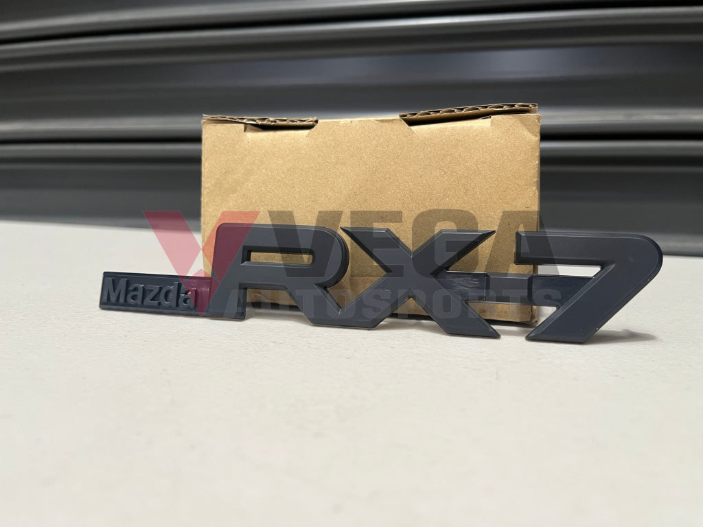 Rear Emblem ’Mazda Rx-7’ To Suit Mazda Rx7 Fc 1986-1992 Fb02-51-720 Emblems Badges And Decals