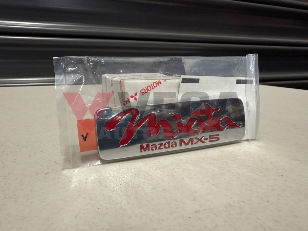 Rear Emblem ’Miata Mazda MX-5’ to suit Mazda MX-5 1990-1997 NA01-51-721A Emblems Badges and Decals
