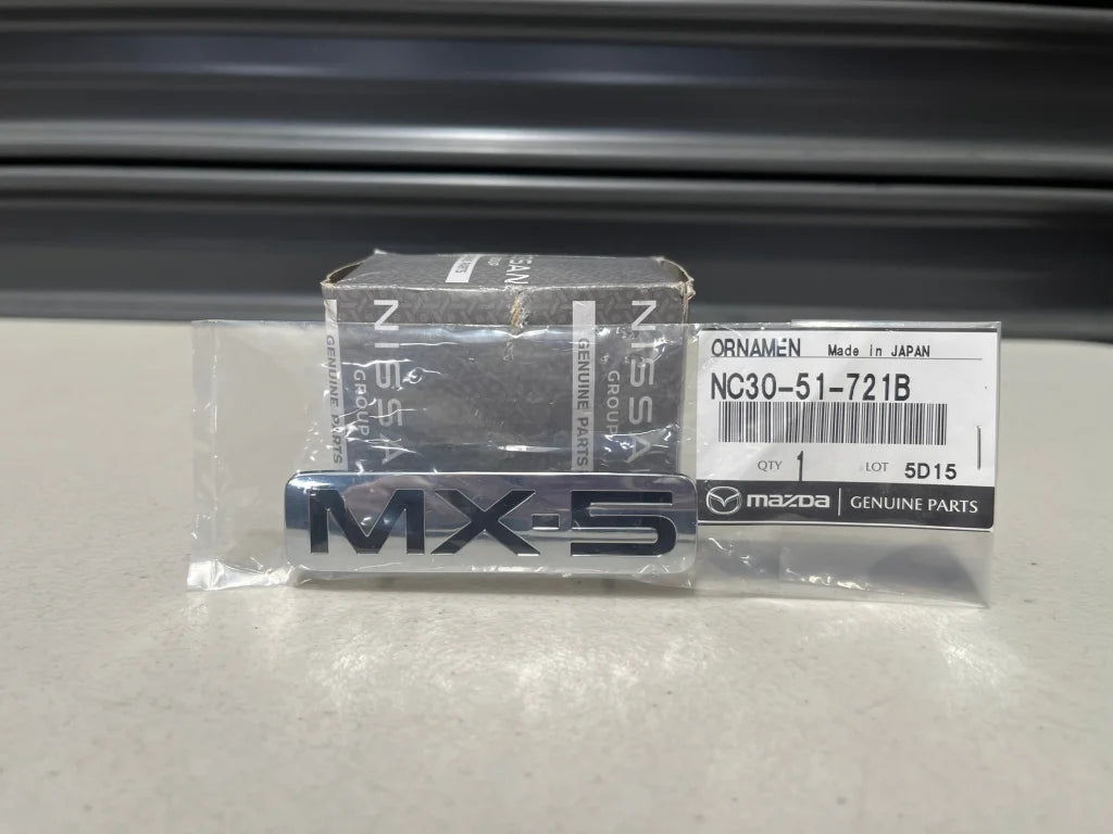 Rear Emblem ’MX-5’ to suit Mazda 5 NB 2001-2005 NC30-51-721B Emblems Badges and Decals