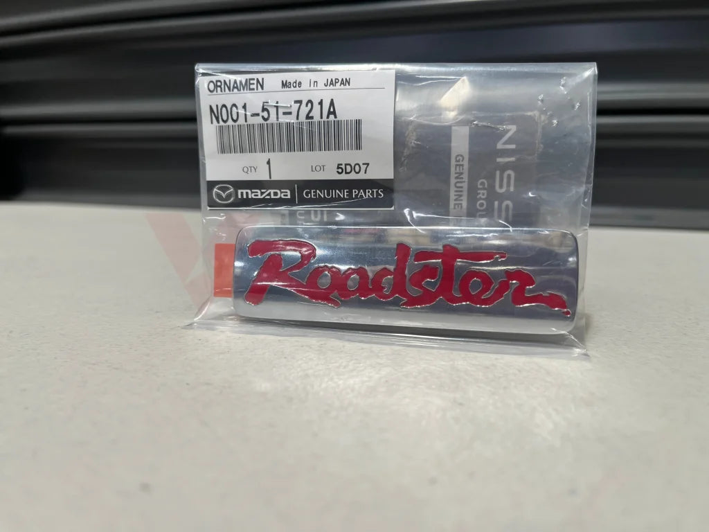 Rear Emblem ’Roadster’ to suit Mazda 5 NA8C 1990-1997 N001-51-721A Emblems Badges and Decals