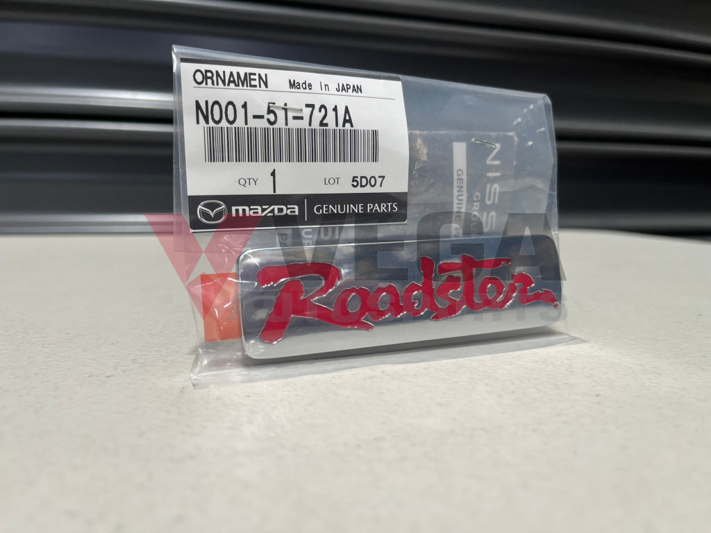 Rear Emblem ’Roadster’ to suit Mazda 5 NA8C 1990-1997 N001-51-721A Emblems Badges and Decals