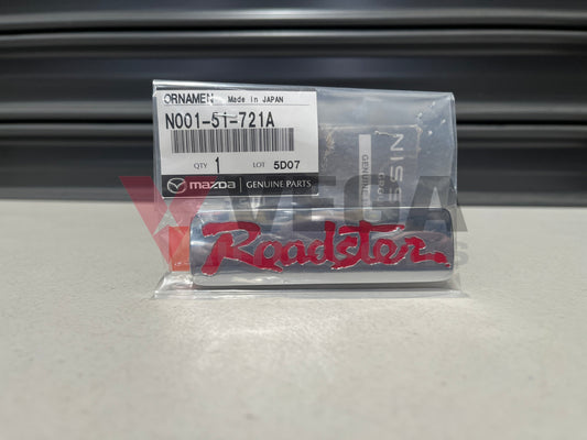 Rear Emblem ’Roadster’ to suit Mazda 5 NA8C 1990-1997 N001-51-721A Emblems Badges and Decals