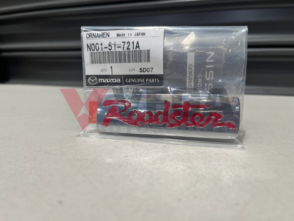Rear Emblem ’Roadster’ to suit Mazda 5 NA8C 1990-1997 N001-51-721A Emblems Badges and Decals
