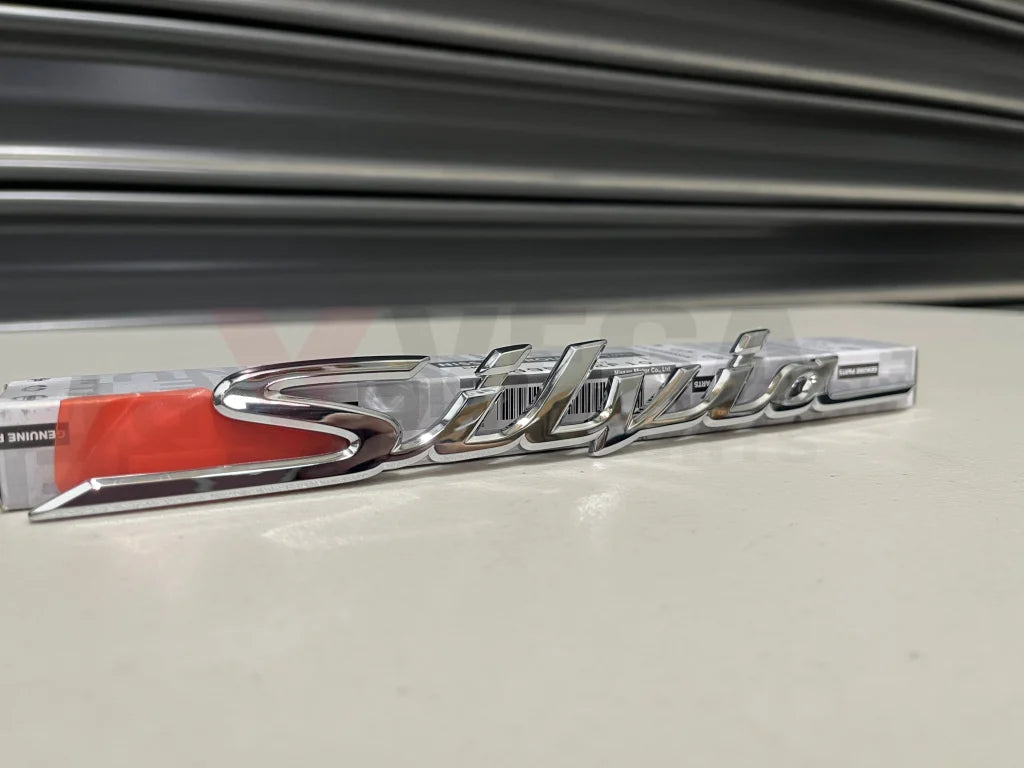 Rear Emblem Silvia Chrome To Suit Nissan S15 Models 84895-92F10 Emblems Badges And Decals