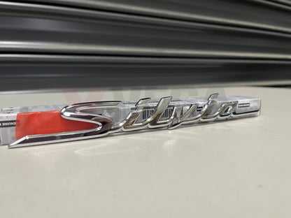 Rear Emblem Silvia Chrome To Suit Nissan S15 Models 84895-92F10 Emblems Badges And Decals