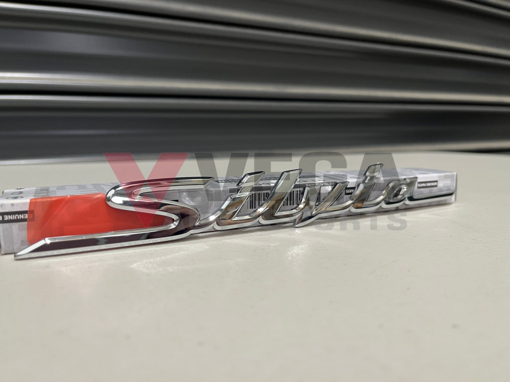 Rear Emblem Silvia Chrome To Suit Nissan S15 Models 84895-92F10 Emblems Badges And Decals