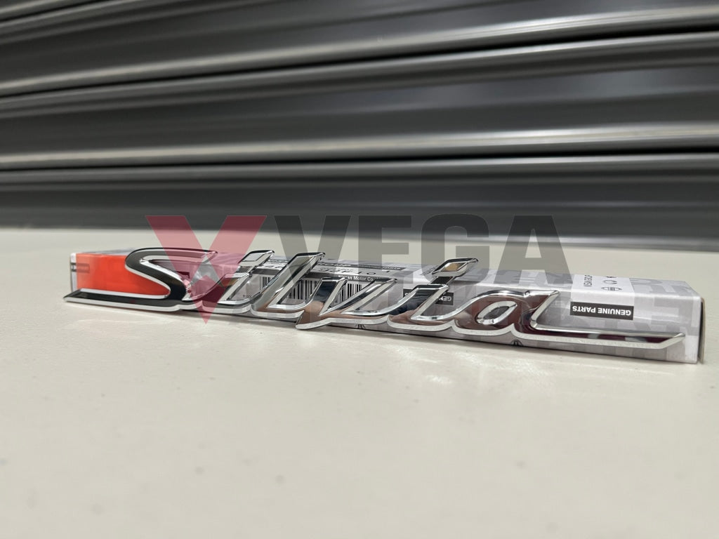 Rear Emblem Silvia Chrome To Suit Nissan S15 Models 84895-92F10 Emblems Badges And Decals
