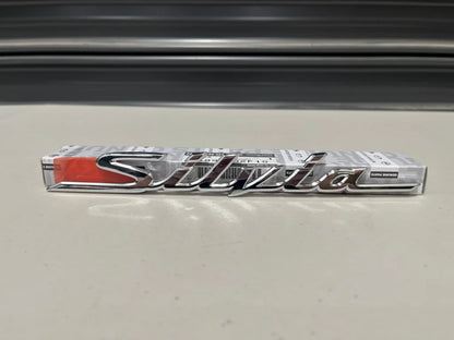Rear Emblem Silvia Chrome To Suit Nissan S15 Models 84895-92F10 Emblems Badges And Decals