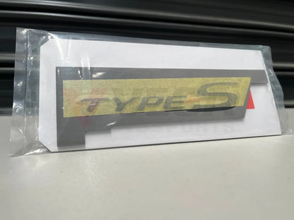 Rear Emblem Type-S Black Jdm S2000 75717-S2A-000 Emblems Badges And Decals