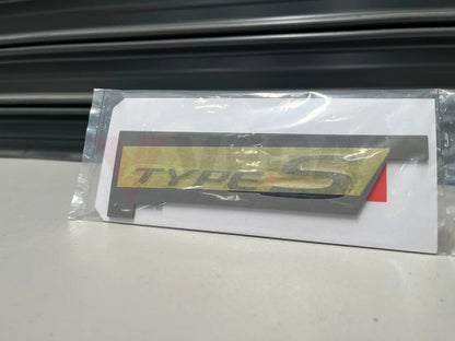 Rear Emblem Type-S Black Jdm S2000 75717-S2A-000 Emblems Badges And Decals