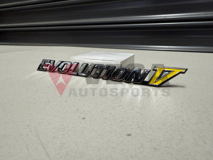 Rear ’Evolution V’ Emblem to suit Mitsubishi Lancer Evolution 5 CP9A MR388458 Emblems Badges and Decals